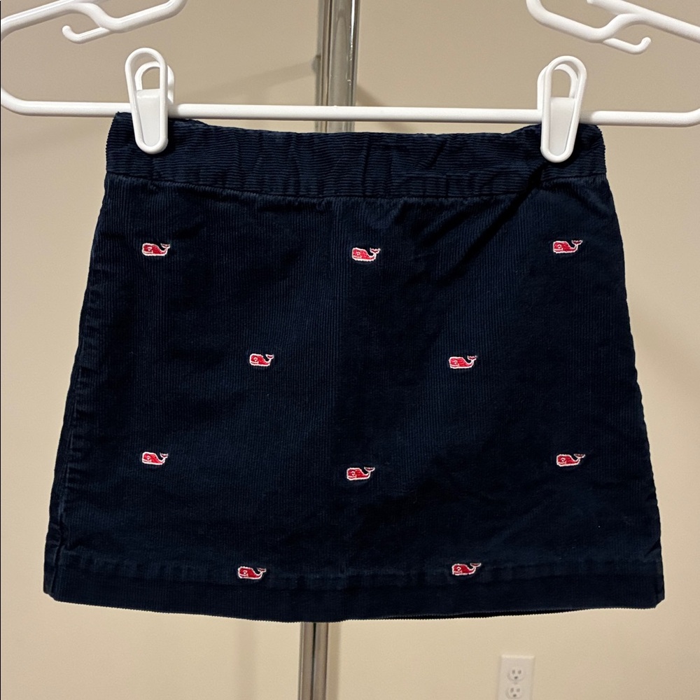 Vineyard Vines Girls' Navy Blue Corduroy Skirt